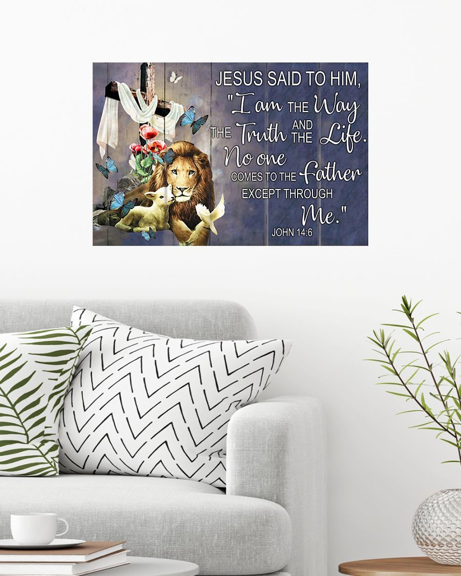Except Through Me Easter Canvas And Poster, Wall Decor Visual Art, Wall Poster, My Poster Wall