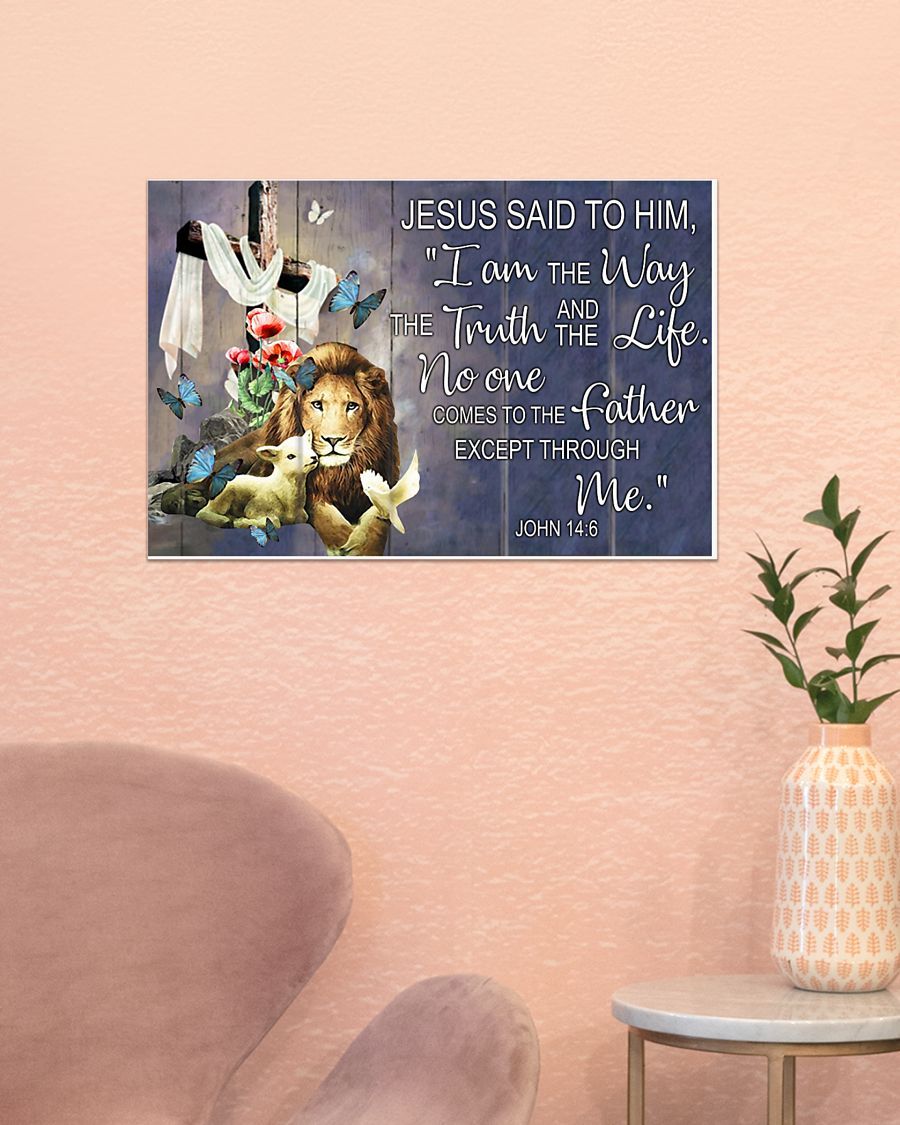 Except Through Me Easter Canvas And Poster, Wall Decor Visual Art, Wall Poster, My Poster Wall