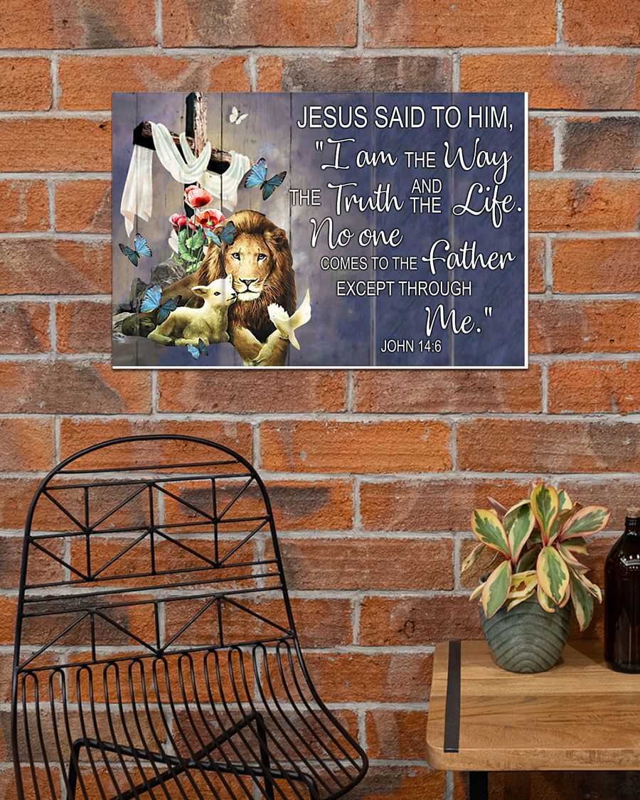 Except Through Me Easter Canvas And Poster, Wall Decor Visual Art, Wall Poster, My Poster Wall