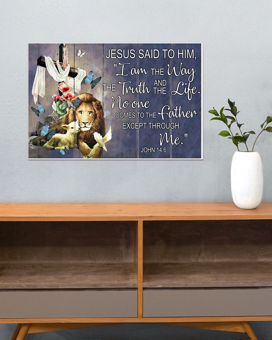 Except Through Me Easter Canvas And Poster, Wall Decor Visual Art, Wall Poster, My Poster Wall