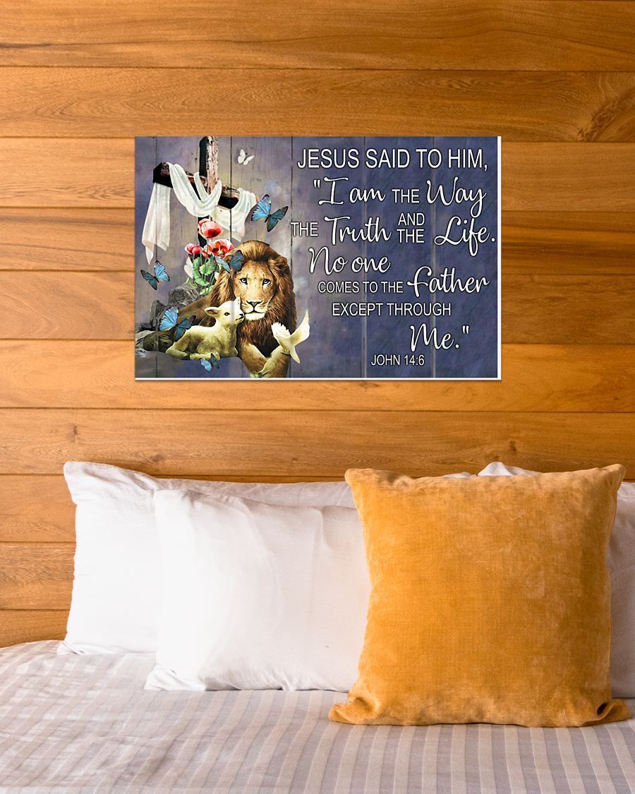 Except Through Me Easter Canvas And Poster, Wall Decor Visual Art, Wall Poster, My Poster Wall