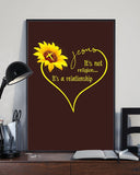 Sunflower Jesus Heart Easter Canvas And Poster, Wall Decor Visual Art, Wall Poster, My Poster Wall