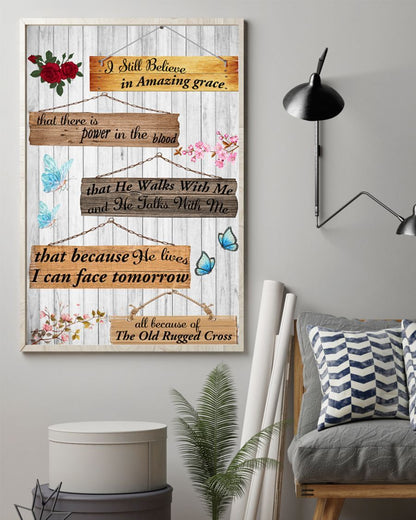 The Old Rugged Cross Easter Canvas And Poster, Wall Decor Visual Art, Wall Poster, My Poster Wall