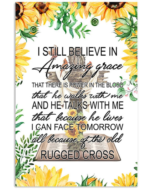 I Still Believe In Amazing Grace Easter Canvas And Poster, Wall Decor Visual Art, Wall Poster, My Poster Wall