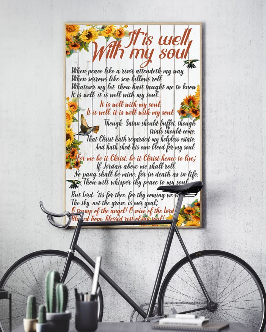 It Is Well With My Soul Easter Canvas And Poster, Wall Decor Visual Art, Wall Poster, My Poster Wall