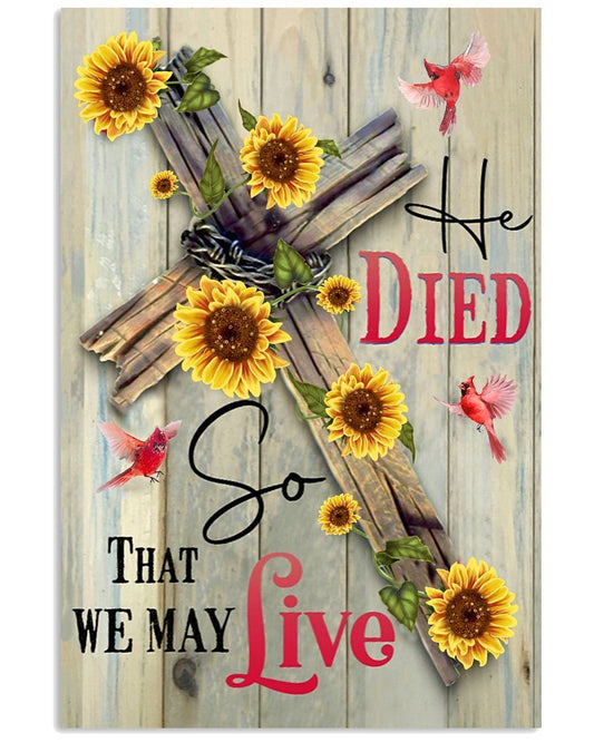 So That We May Live Easter Canvas And Poster, Wall Decor Visual Art, Wall Poster, My Poster Wall