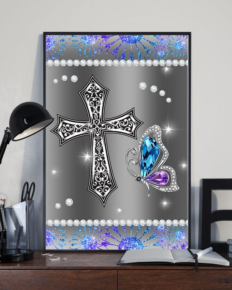 Jesus, Butterfly Easter Canvas And Poster, Wall Decor Visual Art, Wall Poster, My Poster Wall