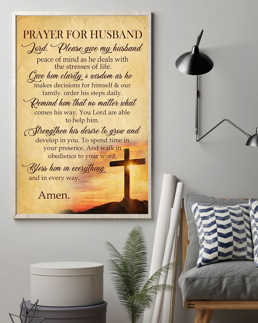 Prayer For Husband Easter Canvas And Poster, Wall Decor Visual Art, Wall Poster, My Poster Wall