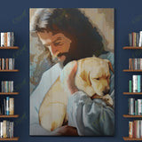 Labrador,In God's Arms Easter Canvas And Poster, Wall Decor Visual Art, Wall Poster, My Poster Wall