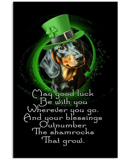 Dachshund May Good Luck Be Dachshund Lover Dog Mom Canvas And Poster Wall Decor Visual Art