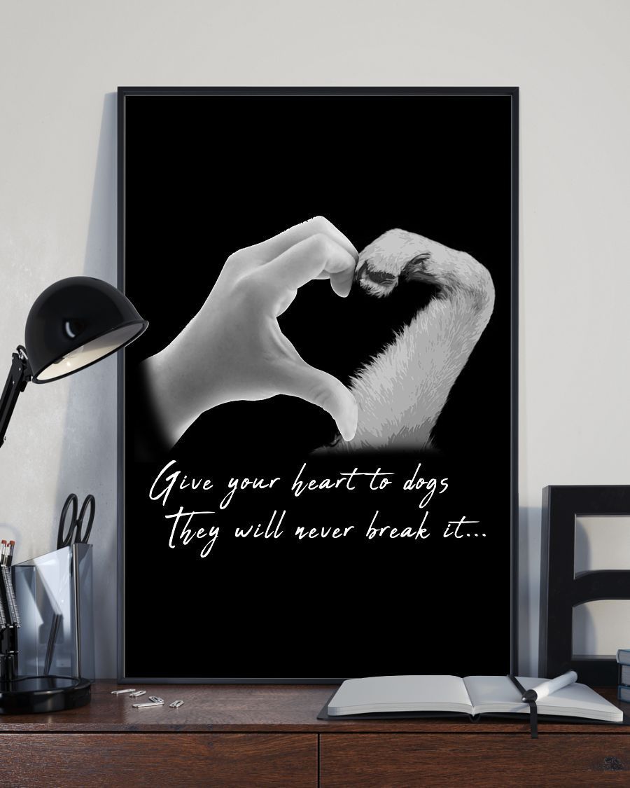 Golden Retriever Give Heart To Dogs Dog Mom Canvas And Poster Wall Decor Visual Art
