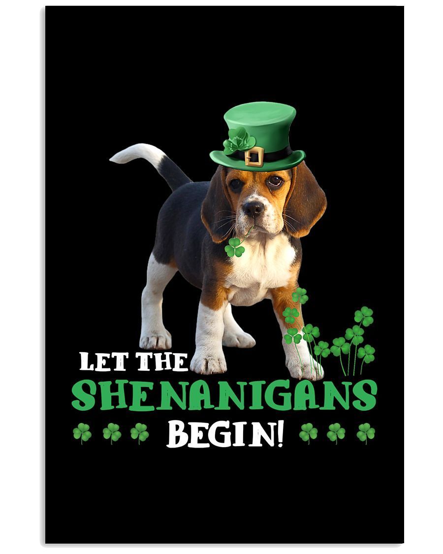 Beagle Let The Shenanigans Begins Beagle Mom Jl Canvas And Poster Wall Decor Visual Art