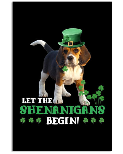 Beagle Let The Shenanigans Begins Beagle Mom Jl Canvas And Poster Wall Decor Visual Art
