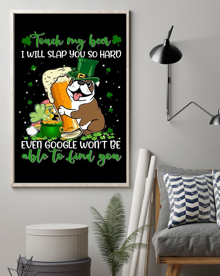 Bulldog Slap You Patrick Dog Mom Canvas And Poster Wall Decor Visual Art
