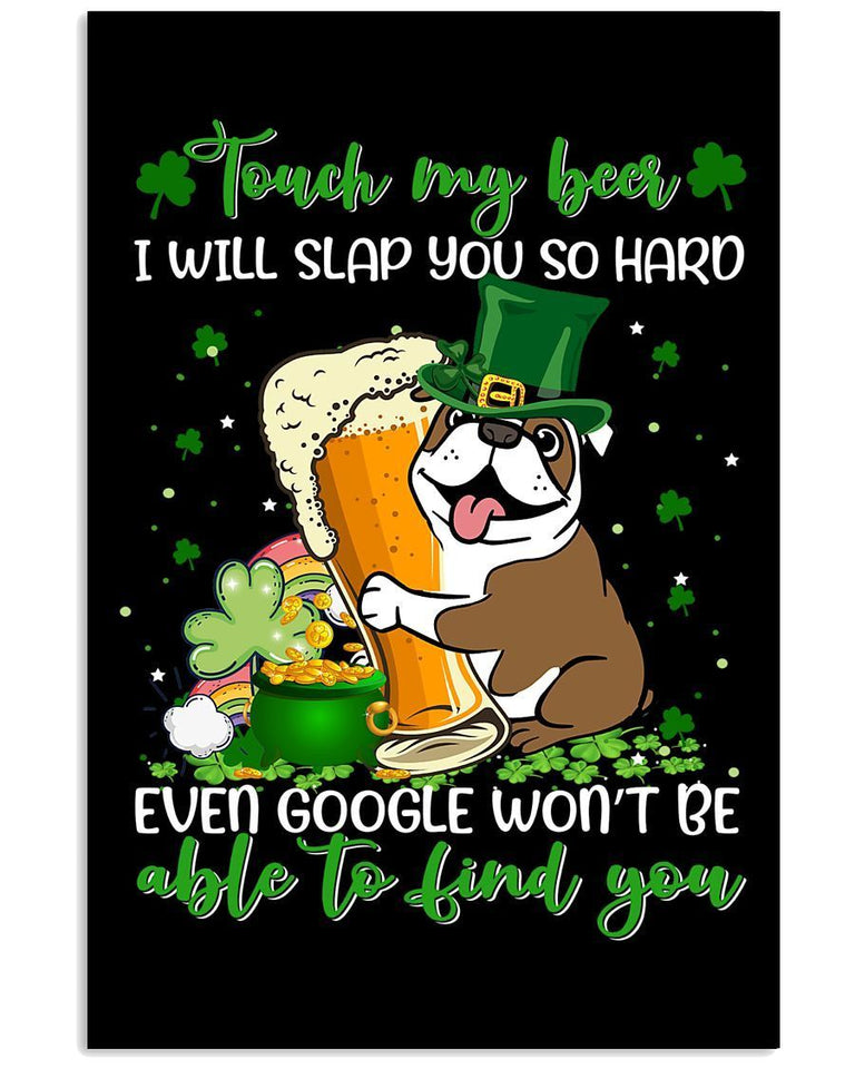 Bulldog Slap You Patrick Dog Mom Canvas And Poster Wall Decor Visual Art