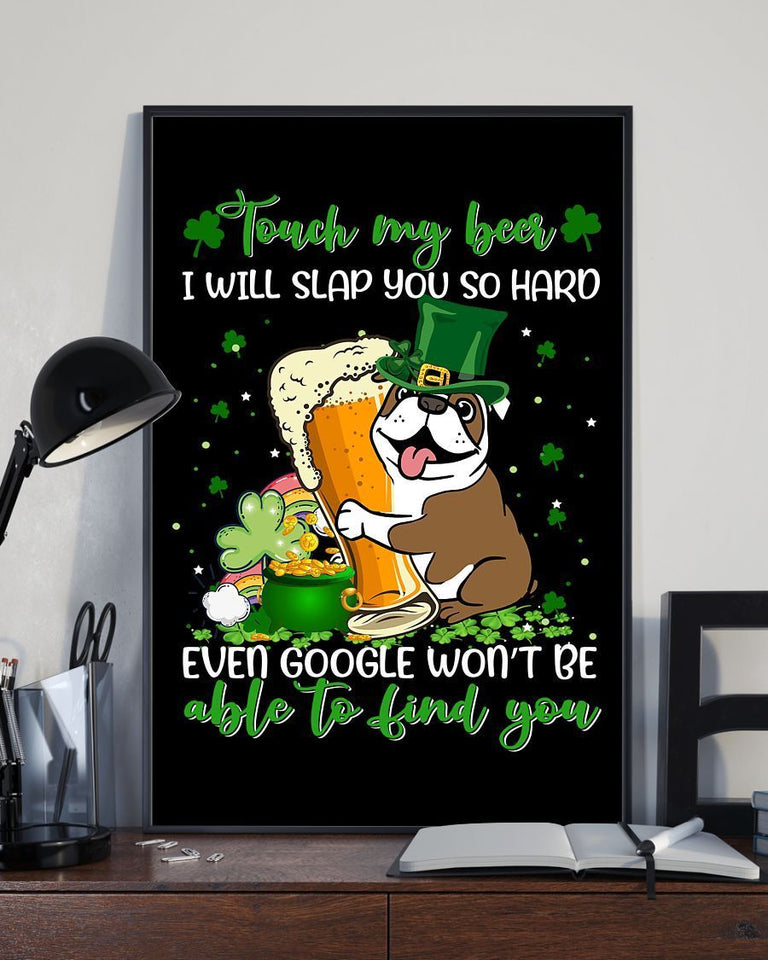 Bulldog Slap You Patrick Dog Mom Canvas And Poster Wall Decor Visual Art