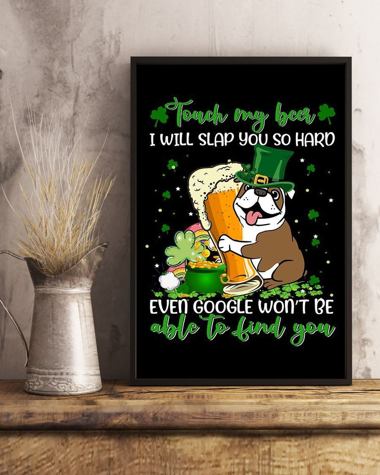 Bulldog Slap You Patrick Dog Mom Canvas And Poster Wall Decor Visual Art