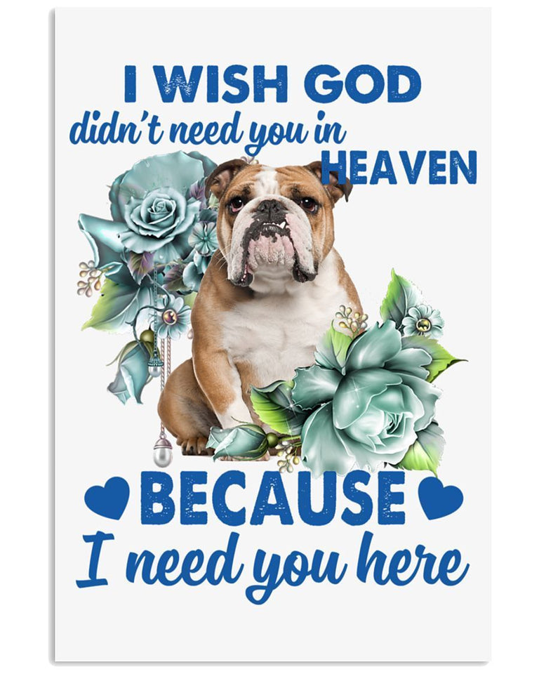 Bulldog I Need You Here Bulldog Lover Dog Mom Canvas And Poster Wall Decor Visual Art