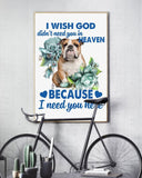 Bulldog I Need You Here Bulldog Lover Dog Mom Canvas And Poster Wall Decor Visual Art