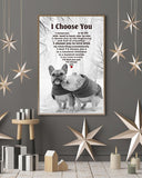 French Bulldog I Choose You Gift For Dog Mom Canvas And Poster Wall Decor Visual Art