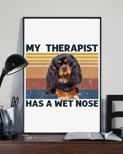 Cavalier King A Wet Nose Gift For Dog Mom Canvas And Poster Wall Decor Visual Art