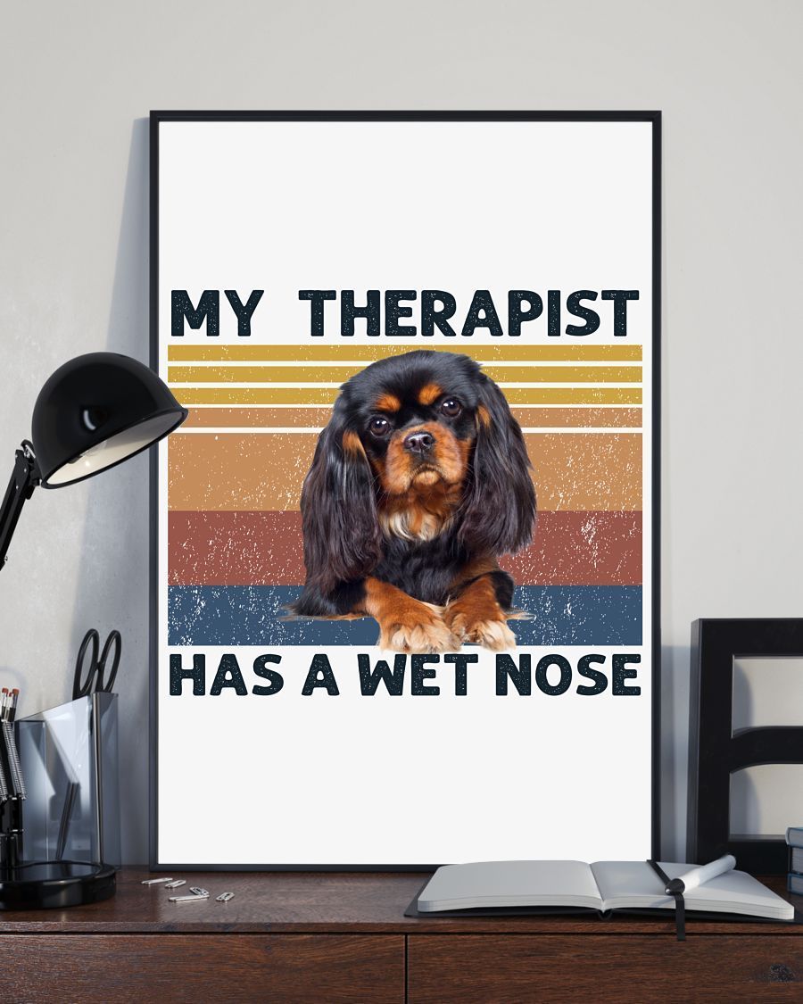 Cavalier King A Wet Nose Gift For Dog Mom Canvas And Poster Wall Decor Visual Art