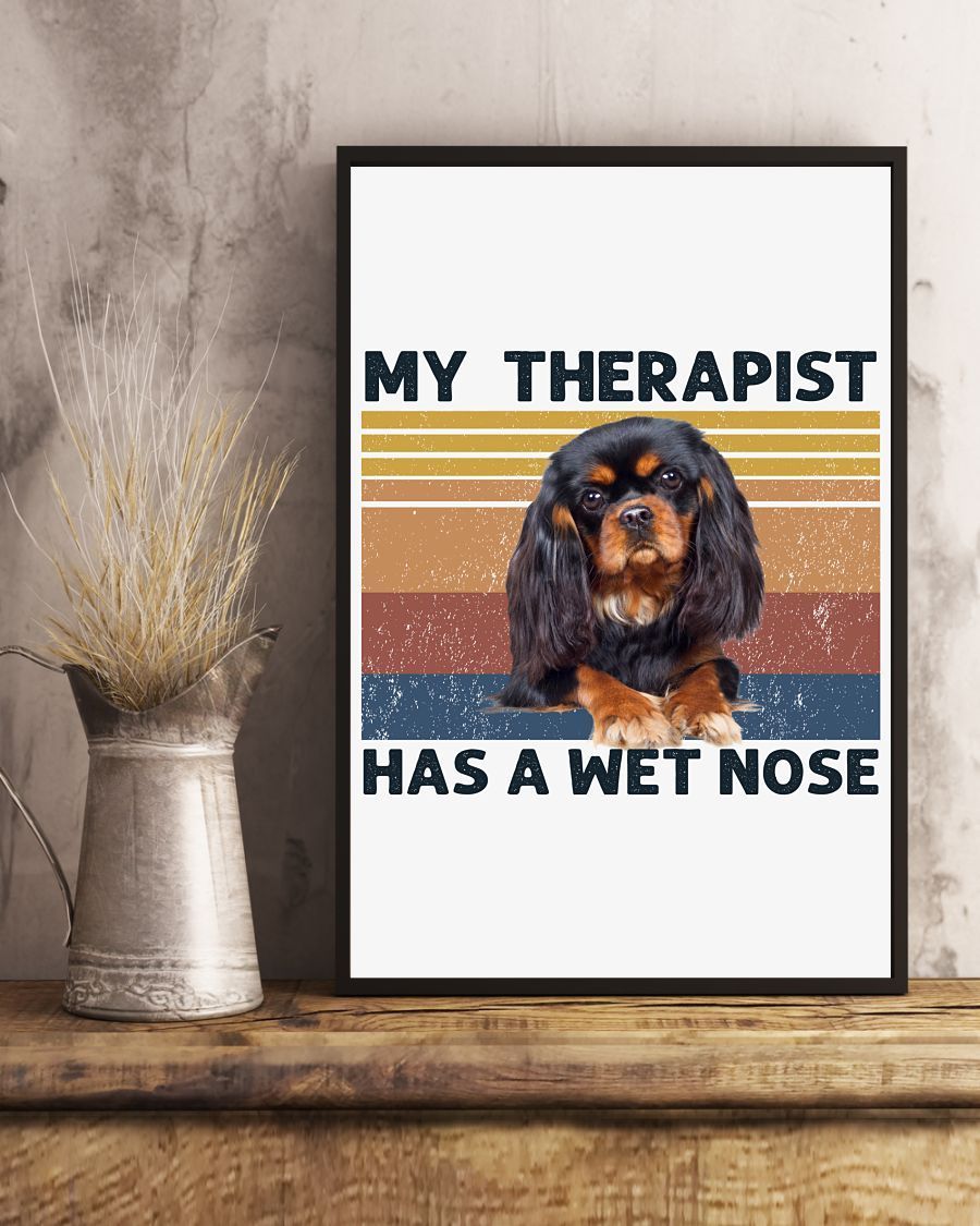 Cavalier King A Wet Nose Gift For Dog Mom Canvas And Poster Wall Decor Visual Art