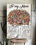 How Far I Go In Life Portrait Canvas, Mother s Day Gift From Daughter To Mom, Wall Decor Visual Art, My Poster Wall