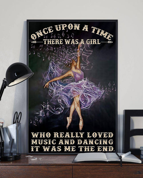 A Girl Who Really Loved Music And Dancing Canvas And Poster, Wall Decor Visual Art, Art Poster, My Poster Wall