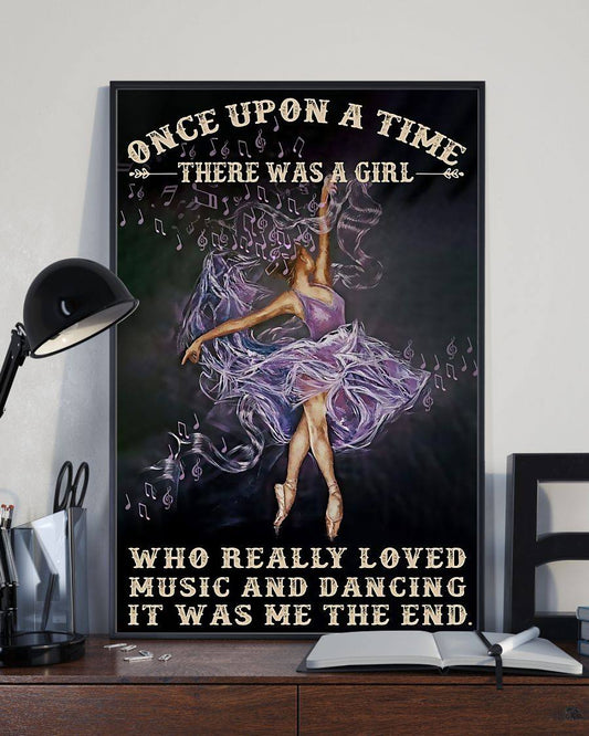 A Girl Who Really Loved Music And Dancing Canvas And Poster, Wall Decor Visual Art, Art Poster, My Poster Wall