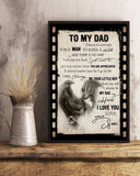 To My Dad I Will Always Be Your Little Boy Gift Ideas For Dad from Son Canvas Wall Art, Wall Decor Visual Art