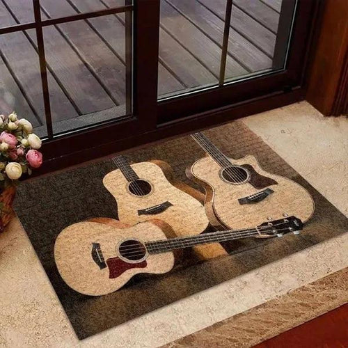 Guitar Doormat Welcome Mat Housewarming Gift Home Decor Funny Doormat Gift Idea For Guitar Lovers Gift For Mucsic Lovers