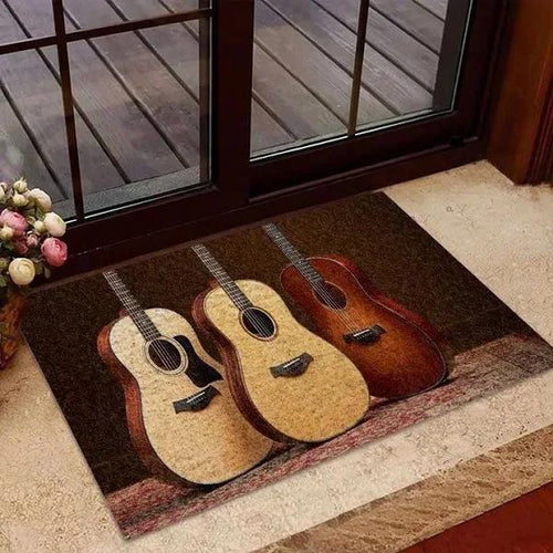 Guitar Guitar Doormat Welcome Mat Housewarming Gift Home Decor Funny Doormat Gift Idea For Guitar Lovers Gift For Friend