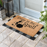 Outdoor Mat- Come In For A Spell Witch With Pot Doormat Home Decor