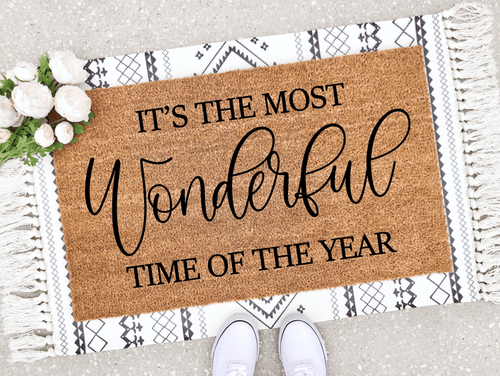 Outdoor Mat- Most Wonderful Time Of The Year Doormat Home Decor