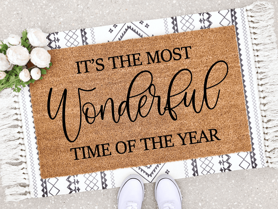 Outdoor Mat- Most Wonderful Time Of The Year Doormat Home Decor