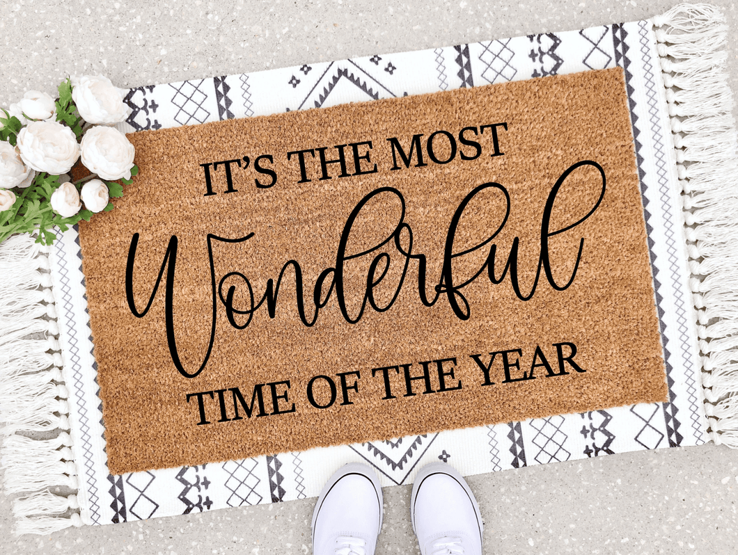 Outdoor Mat- Most Wonderful Time Of The Year Doormat Home Decor