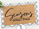 Outdoor Mat- Seasons Greetings Happy Holiday Doormat Home Decor