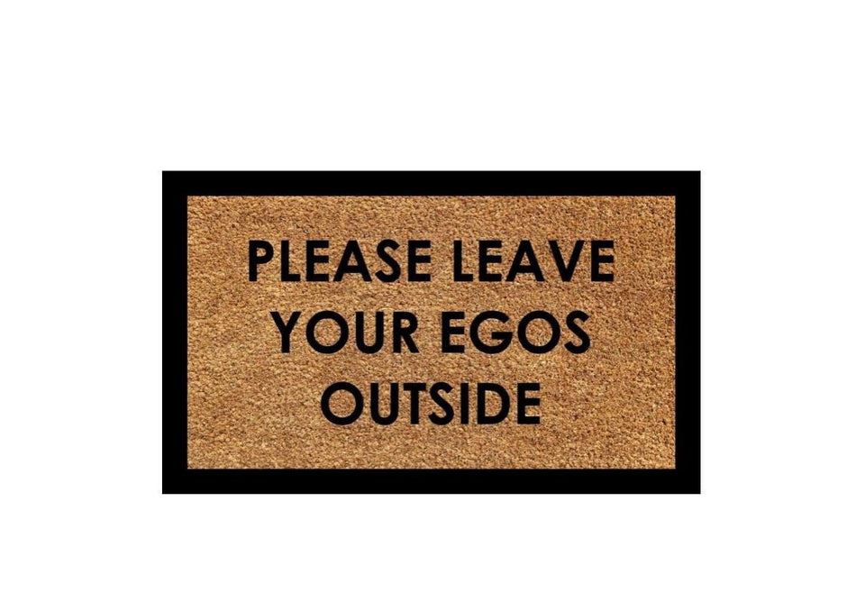 Outdoor Mat- Leave Your Egos Outside Cool Design Doormat Home Decor