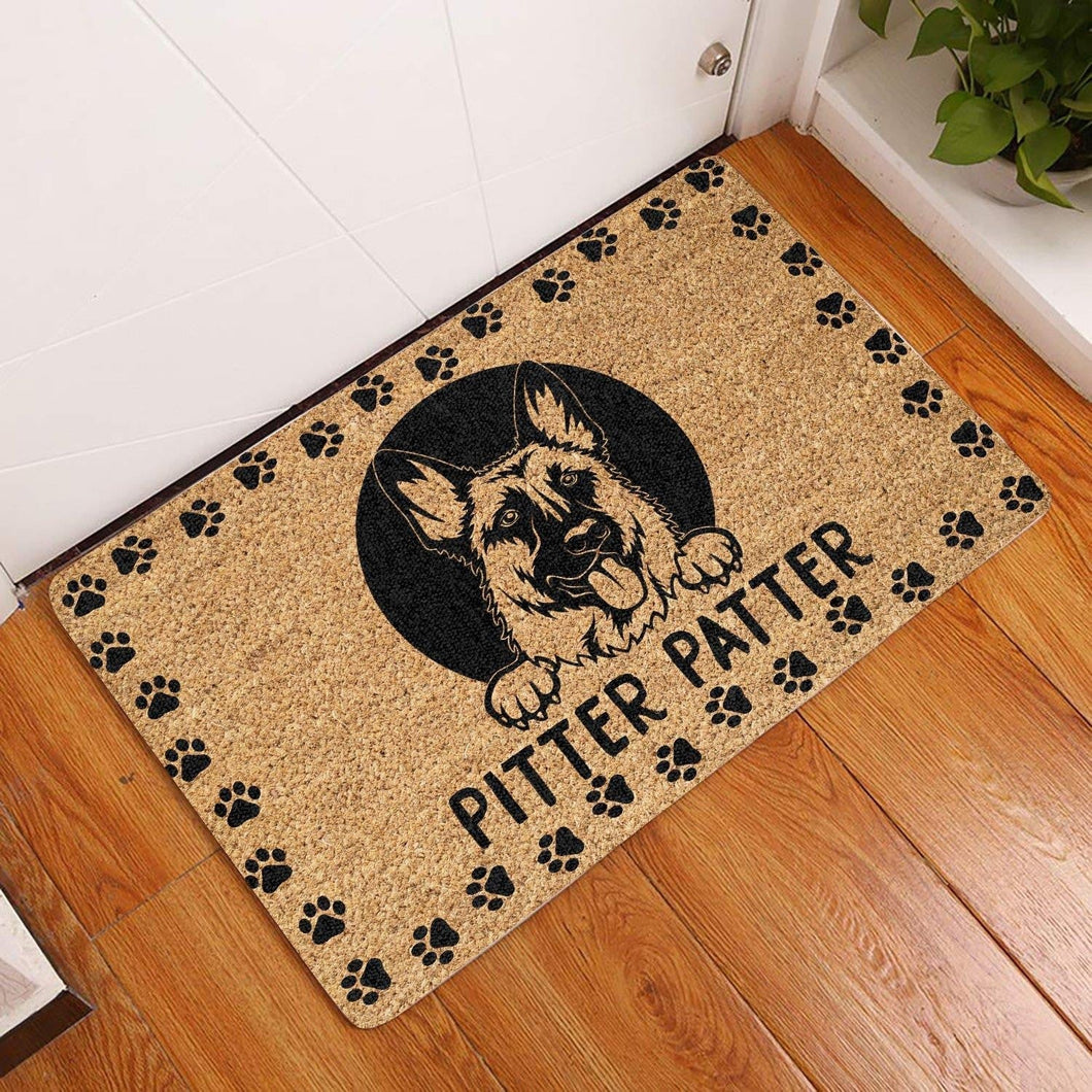 Outdoor Mat- Pitter Patter Coir Face Cute Doormat Home Decor