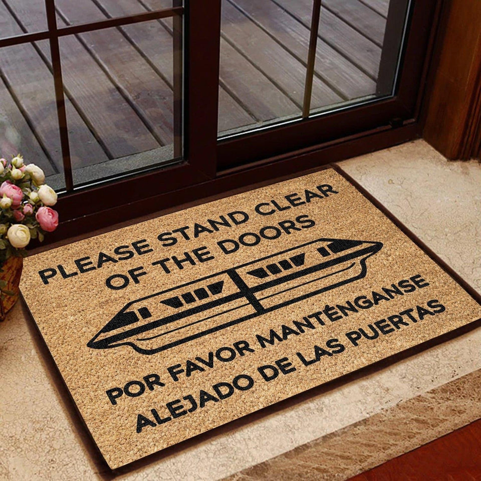 Outdoor Mat- Please Stand Clear Coir Pattern Doormat Home Decor