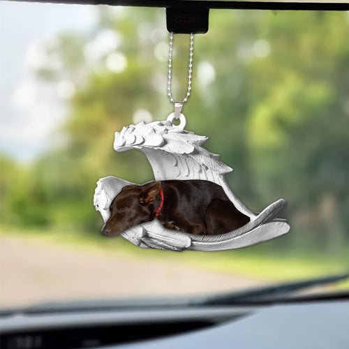 Godmerch- Ornaments- Australian Kelpie- Sleeping Angel-Two Sided Ornament, Dog Ornaments, Car Ornaments