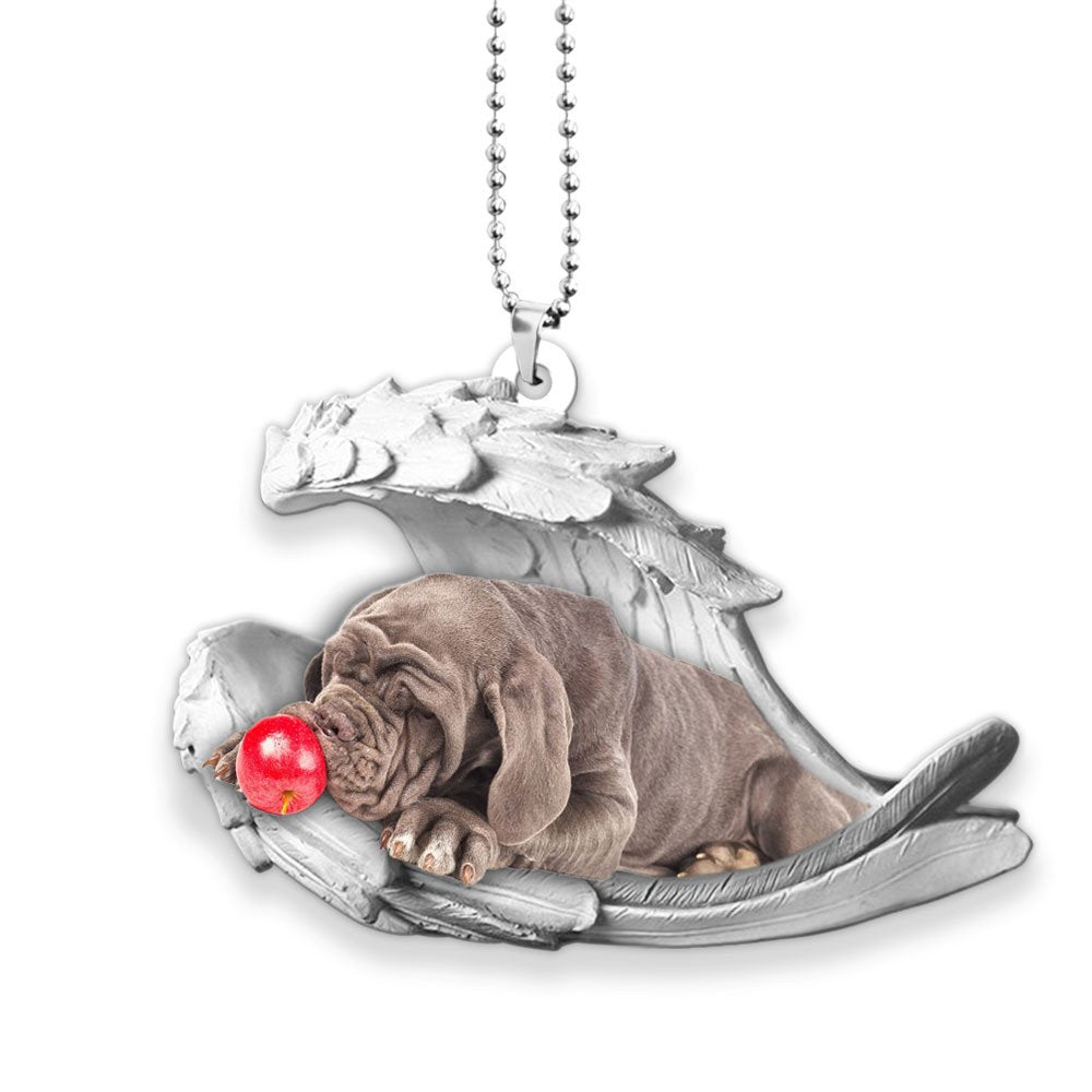 Godmerch- Ornaments- Cane Corso- Sleeping Angel-Two Sided Ornament, Dog Ornaments, Car Ornaments