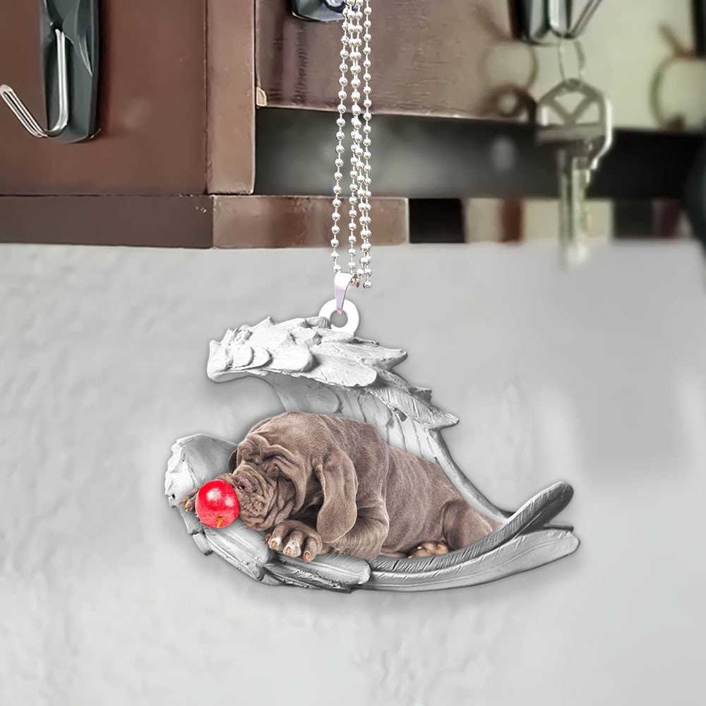 Godmerch- Ornaments- Cane Corso- Sleeping Angel-Two Sided Ornament, Dog Ornaments, Car Ornaments