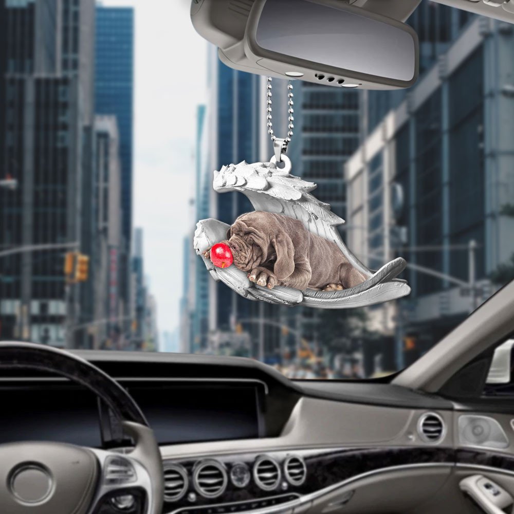 Godmerch- Ornaments- Cane Corso- Sleeping Angel-Two Sided Ornament, Dog Ornaments, Car Ornaments