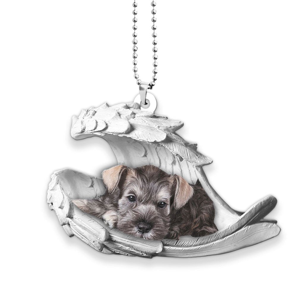 Godmerch- Ornaments- Cesky Terrier- Sleeping Angel-Two Sided Ornament, Dog Ornaments, Car Ornaments