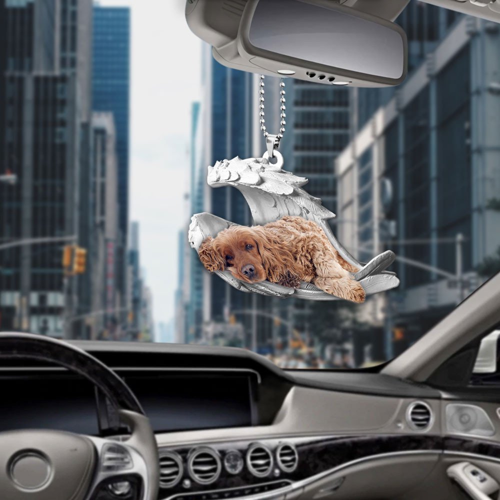 Godmerch- Ornaments- Cocker Spaniel- Sleeping Angel-Two Sided Ornament, Dog Ornaments, Car Ornaments
