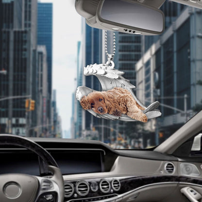 Godmerch- Ornaments- Cocker Spaniel- Sleeping Angel-Two Sided Ornament, Dog Ornaments, Car Ornaments