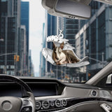 Godmerch- Ornaments- Greyhound- Sleeping Angel-Two Sided Ornament, Dog Ornaments, Car Ornaments