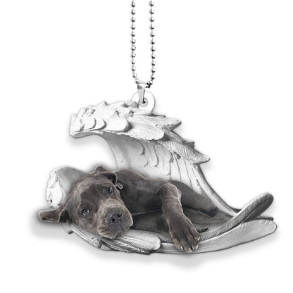 Godmerch- Ornaments- Great Dane- Sleeping Angel-Two Sided Ornament, Dog Ornaments, Car Ornaments
